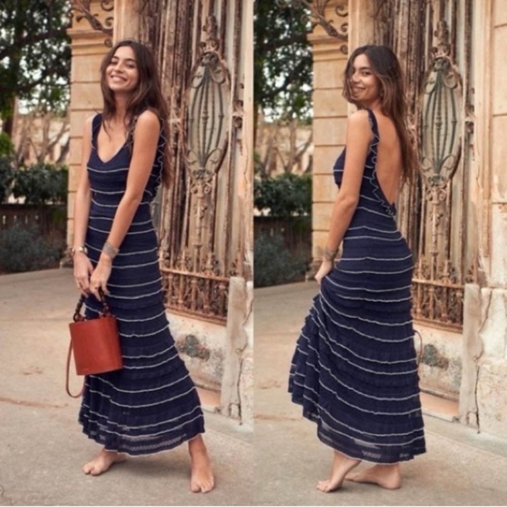 SEZANE Robe Marcia Midi Dress XS